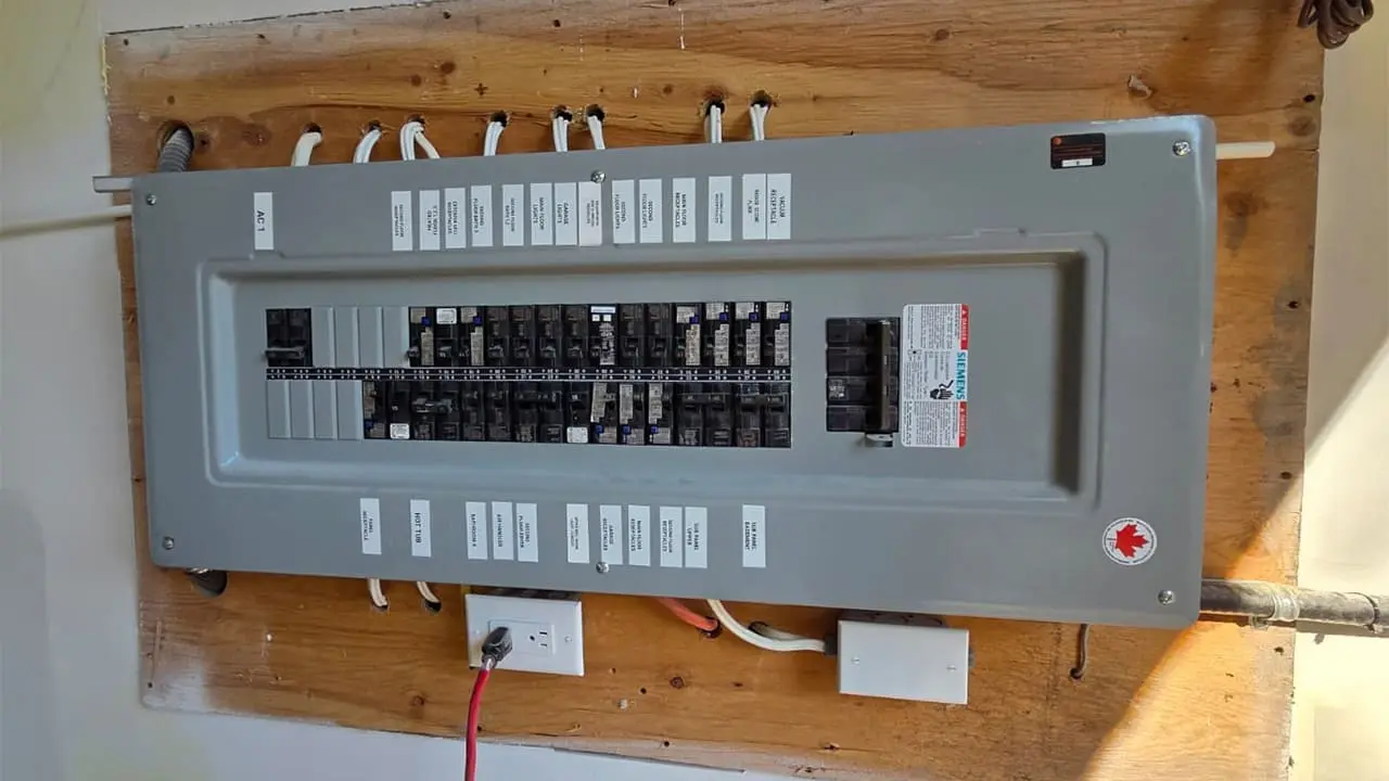 Licensed electrician performing electrical panel upgrade GTA Canada