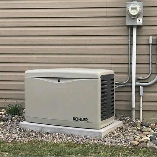 Kohler residential standby generator installation